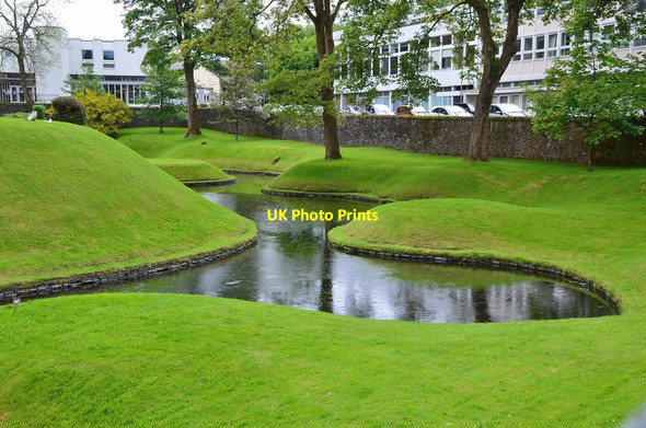 Photo 6"x4" The moat at Rothesay Castle Rothesay c2014