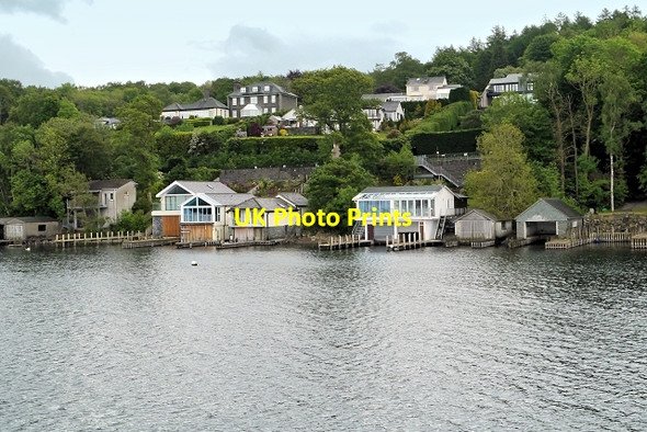 Photo 6"x4" Boathouses, Windermere Shore Storrs\/SD3994 c2014