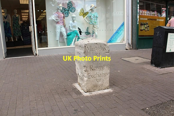Photo 6"x4" Milestone, Sutton High Street Sutton\/TQ2564 c2014