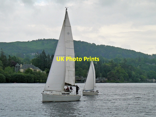 Photo 6"x4" Sailing on Windermere, near Meregarth Windermere\/SD4198 c2014