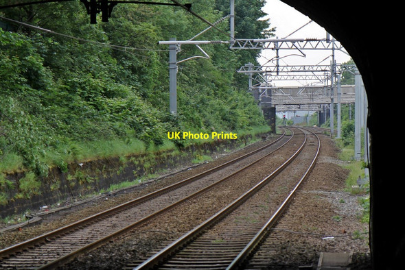 Photo 6"x4" Beyond the bridge, Eccles railway station Eccles\/SJ7798 c2014