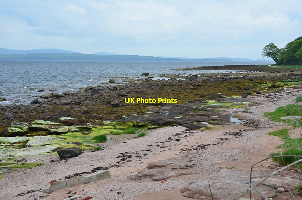 Photo 6"x4" Firth of Clyde shoreline, Mount Stuart Kerrycroy c2014