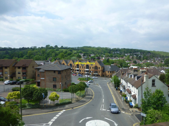 Photo 6"x4" Hillbury Road, B270,  enters Whyteleaf  Warlingham c2014