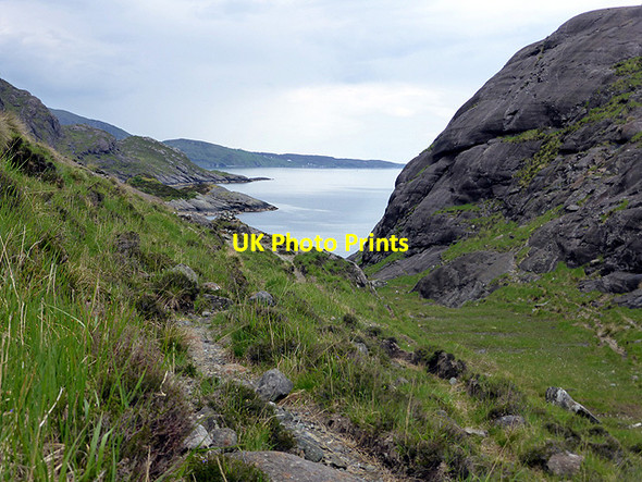 Photo 6"x4" A short valley leading to Loch Nan Leachd Loch nan Leachd c2014