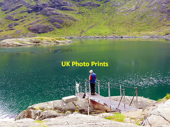 Photo 6"x4" The Loch na Cuilce landing stage Loch na Cuilce\/NG4819 c2014