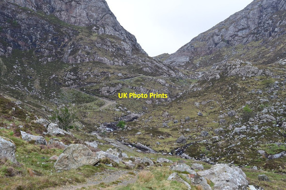 Photo 6"x4" Track up Gleann Dubh Abhainn a' Ghlinne Dhuibh\/NC2933 c2014