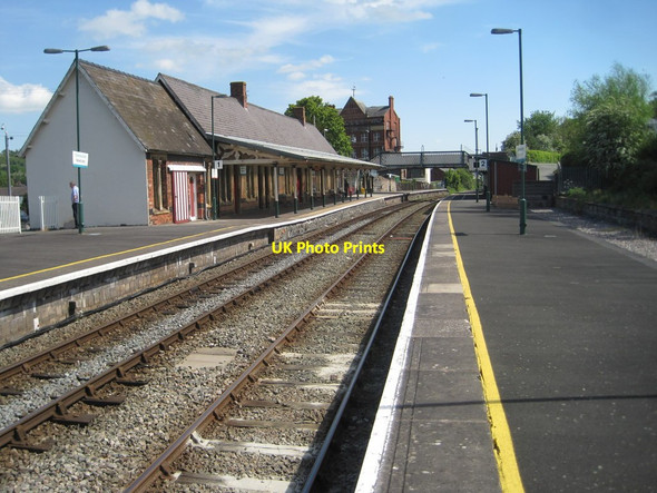 Photo 6"x4" Newtown railway station, Powys Newtown\/Y Drenewydd c2014