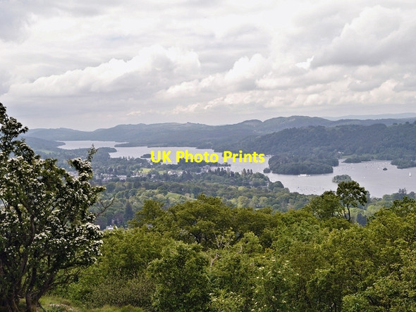 Photo 6"x4" South Windermere from Orrest Head Windermere\/SD4198 c2014