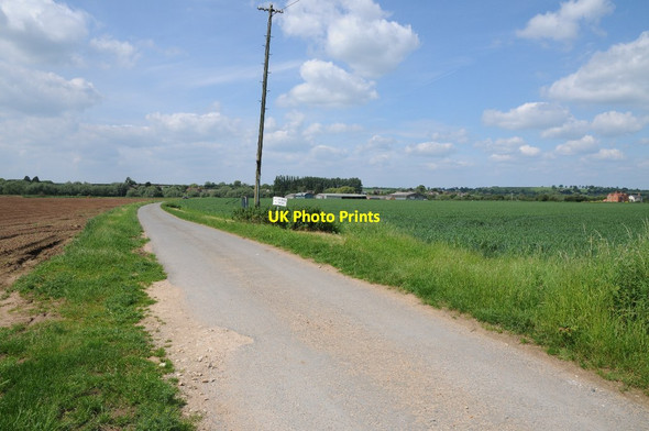 Photo 6"x4" Road to Milcote Manor Farm Luddington\/SP1652 c2014