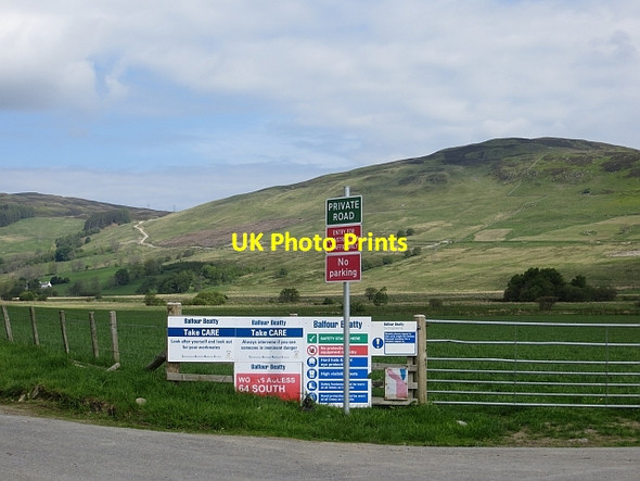 Photo 6"x4" Sign, Turrerich Glen Quaich\/NN8538 c2014