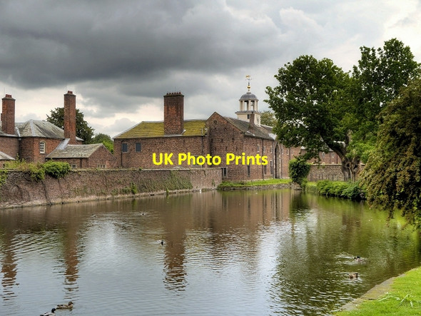 Photo 6"x4" Moat, Carriage House and Stables, Dunham Massey Hall (Stamford Military Hospital) Dunham Town c2014