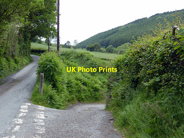 Photo 6"x4" Road junction in Cwm Ceulan Tal-y-bont\/SN6589 c2014