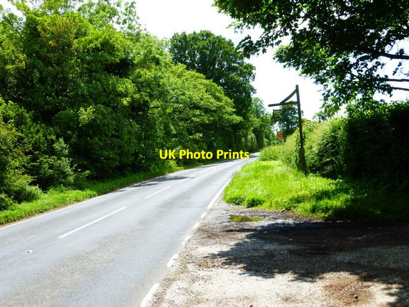 Photo 6"x4" Looking south on Warnford Road from the junction with Beaconhill Lane Exton\/SU6121 c2014