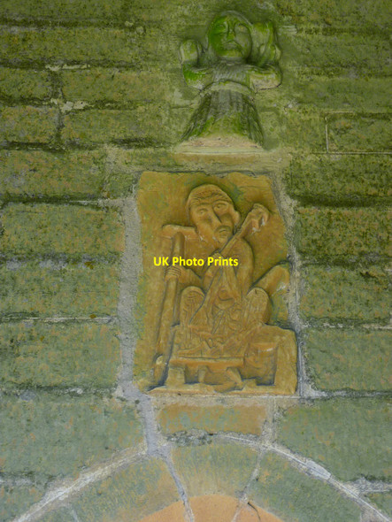 Photo 6"x4" Church of St James, Papplewick, medieval sculptures Hucknall c2014