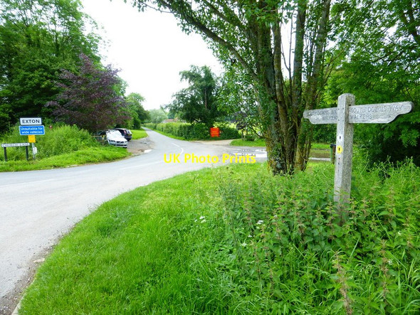 Photo 6"x4" Looking along Church Lane towards Exton Exton\/SU6121 c2014