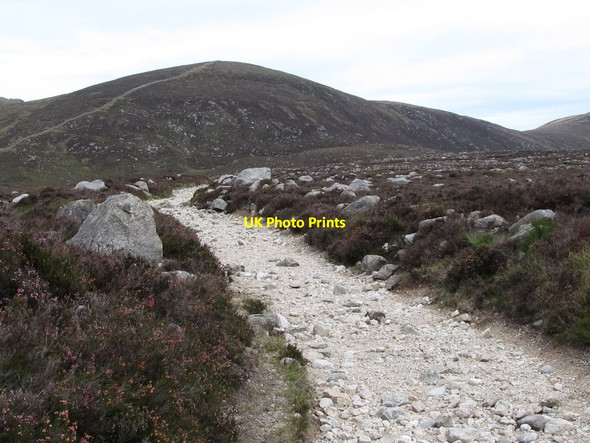 Photo 6"x4" The Banns Road track with Slieve Muck in the background Attical c2011