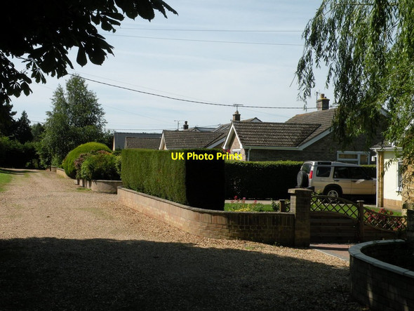 Photo 6"x4" Houses on Station Road Willingham\/TL4070 c2014