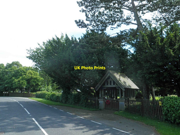 Photo 6"x4" Wootton cemetery lychgate Ulceby\/TA1014 c2014