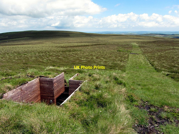 Photo 6"x4" Grouse butt south of Great Moor Foulburn Gair c2014