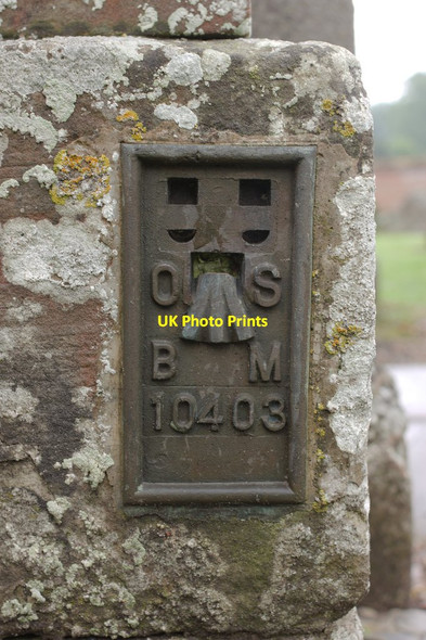 Photo 6"x4" Flush Bracket Bench Mark, Coughton St Peter's Church Coughton\/SP0760 c2014