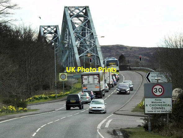 Photo 6"x4" North Connel, Approaching the Bridge Connel c2014