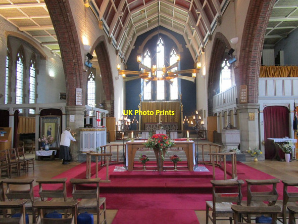 Photo 6"x4" Interior, St. George's, Crosby Scunthorpe c2014