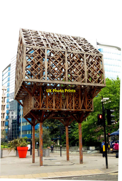 Photo 6"x4" Paleys upon Pilers in Aldgate London c2014