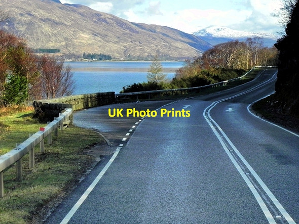 Photo 6"x4" Layby on the A82 above Loch Linnhe Coruanan c2014