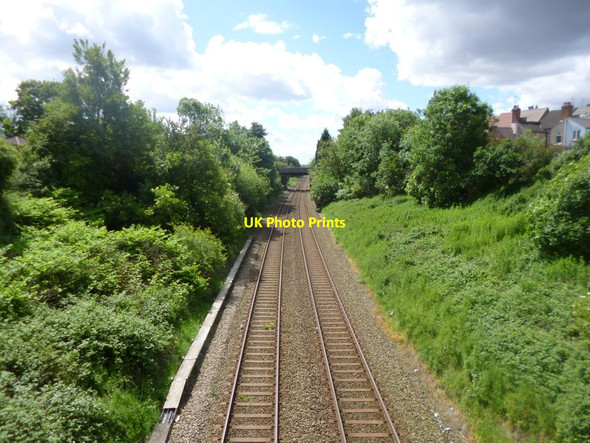 Photo 6"x4" Bedworth, railway lines Bedworth c2014