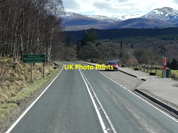 Photo 6"x4" A82, Layby near Spean Bridge Aonachan c2014