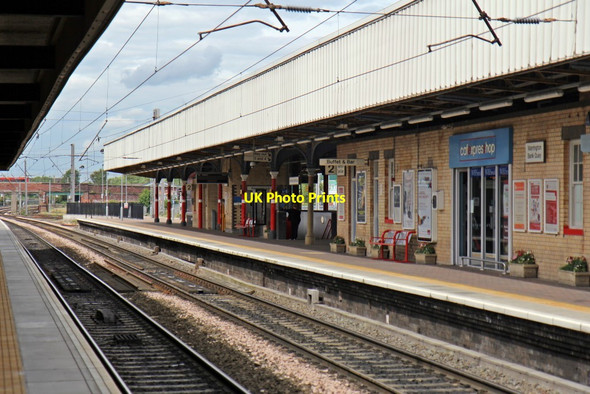 Photo 6"x4" Platform 2, Warrington Bank Quay railway station Warrington\/SJ6088 c2014 P2