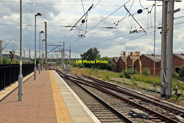 Photo 6"x4" Platform 4, Warrington Bank Quay railway station Warrington\/SJ6088 c2014