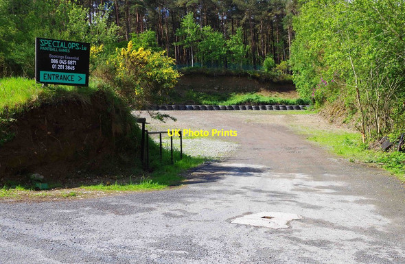 Photo 6"x4" Entrance to the car park of Special Ops Paintball Ltd., Knockraheen, Co. Wicklow Roundwood c2014