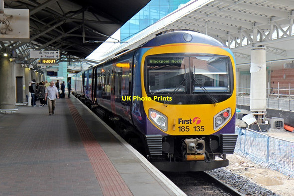Photo 6"x4" First TransPennine Class 185, 185135, Manchester Airport railway station Moss Nook\/SJ8385 c2014