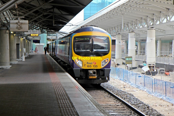 Photo 6"x4" First TransPennine Class 185, 185135, Manchester Airport railway station Davenport Green\/SJ8086 c2014
