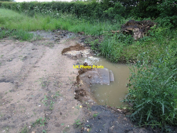 Photo 6"x4" Flood damage Blyton c2014