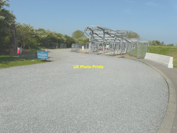Photo 6"x4" Erection of new building at the Battle of Britain Memorial Capel-le-Ferne c2014 P1