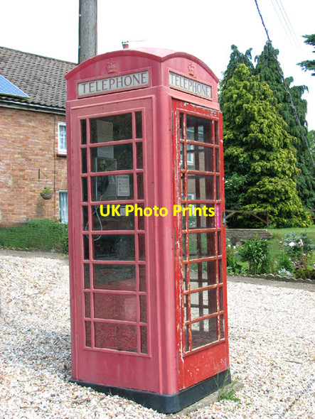 Photo 6"x4" K6 telephone kiosk in Chapel Road Longham\/TF9415 c2014