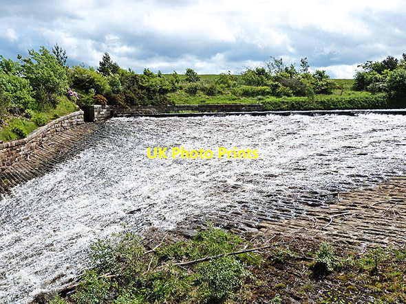 Photo 6"x4" Spillway, Gladhouse Reservoir Rosebery c2014
