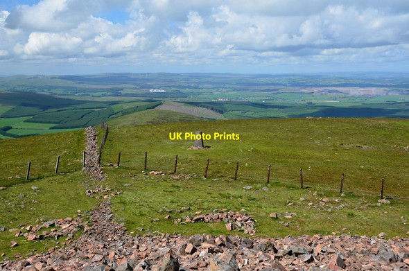Photo 6"x4" Trig point on Tinto summit Wiston\/NS9532 c2014