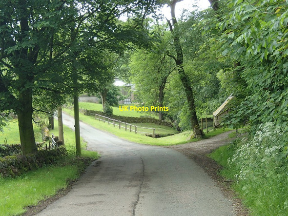 Photo 6"x4" Lane through Lower Elkstone Lower Elkstone c2014