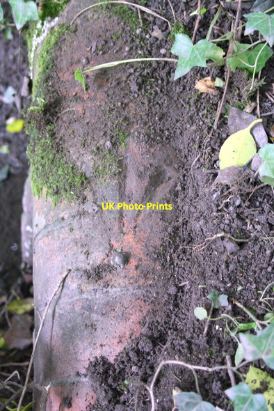 Photo 6"x4" Benchmark on culvert on north side of Cook Lane North Stoke\/SU6186 c2014