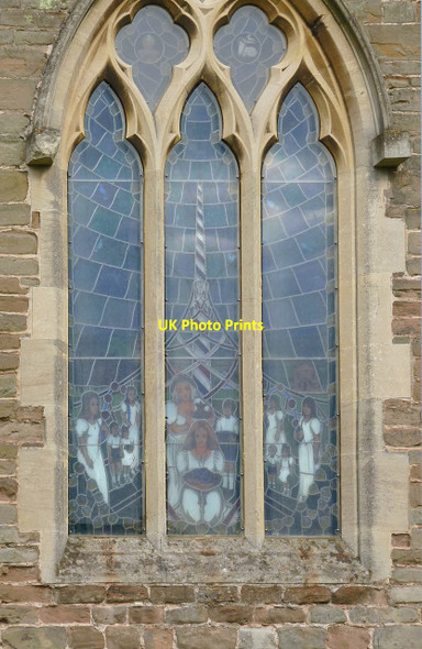 Photo 6"x4" Church of St Swithin, Wellow - Millennium window Wellow\/SK6766 c2014