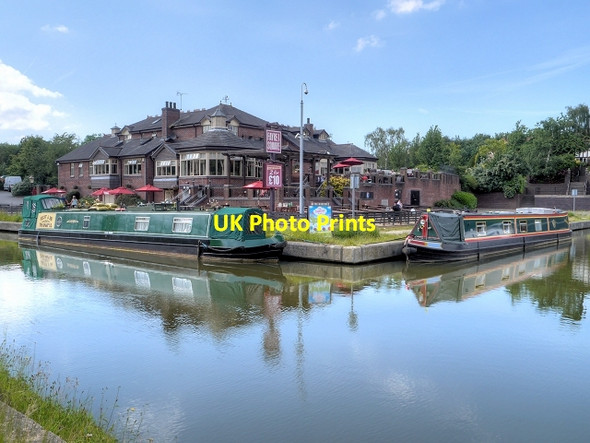 Photo 6"x4" The Moorings, Bridgewater Canal at Boothstown Tyldesley c2014