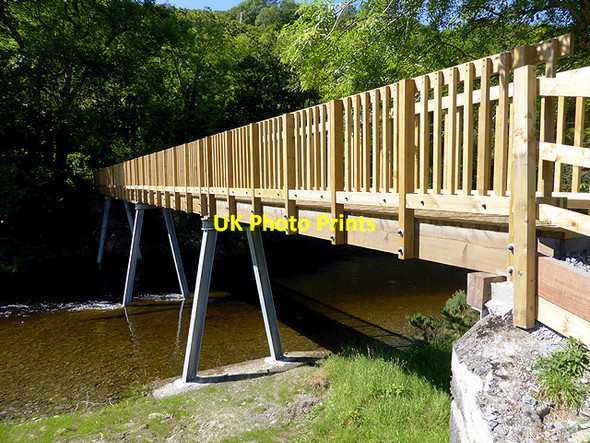 Photo 6"x4" New Gamlyn footbridge over Afon Rheidol completed - 6 Aberffrwd\/SN6878 c2014