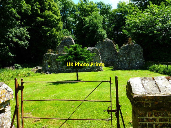 Photo 6"x4" The ruins at Warnford Park Warnford c2014