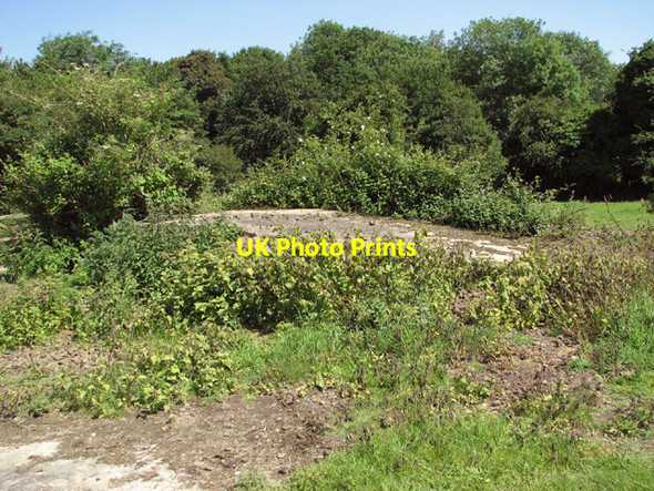 Photo 6"x4" Concrete loading ramp north of Green Farm Frans Green c2014