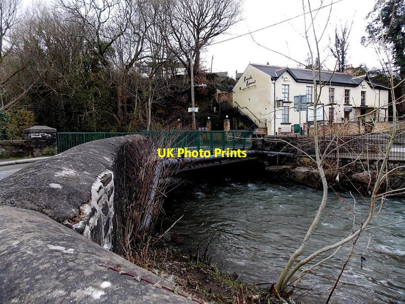 Photo 6"x4" South side of Bridge Street bridge over the Sirhowy in Blackwood Blackwood\/Coed Duon c2014