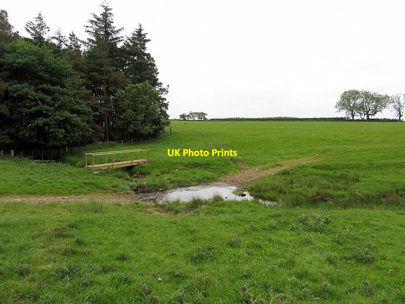 Photo 6"x4" Crossing of Fairnley Burn Cambo\/NZ0285 c2014