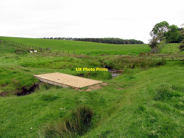 Photo 6"x4" New bridge over Chesters Burn Cambo\/NZ0285 c2014